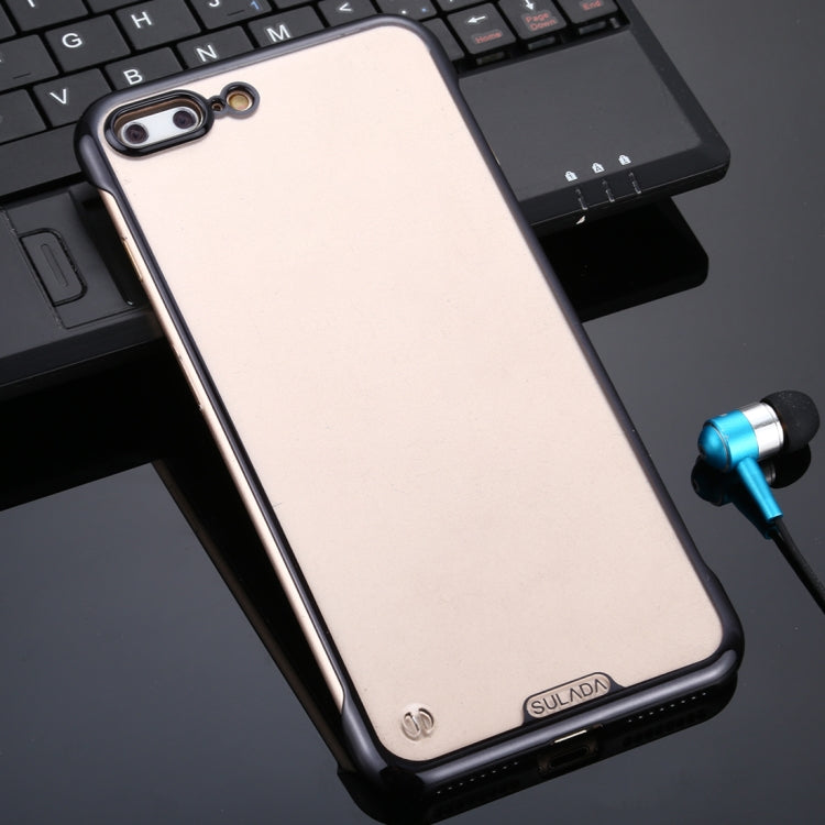 For iPhone 7 Plus / 8 Plus SULADA Borderless Drop-proof Vacuum Plating PC Case