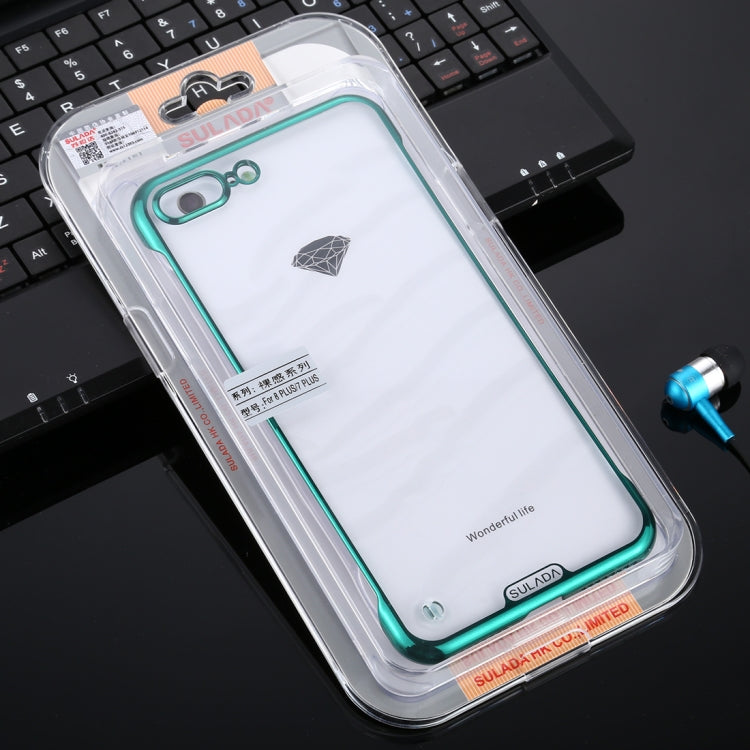 For iPhone 7 Plus / 8 Plus SULADA Borderless Drop-proof Vacuum Plating PC Case