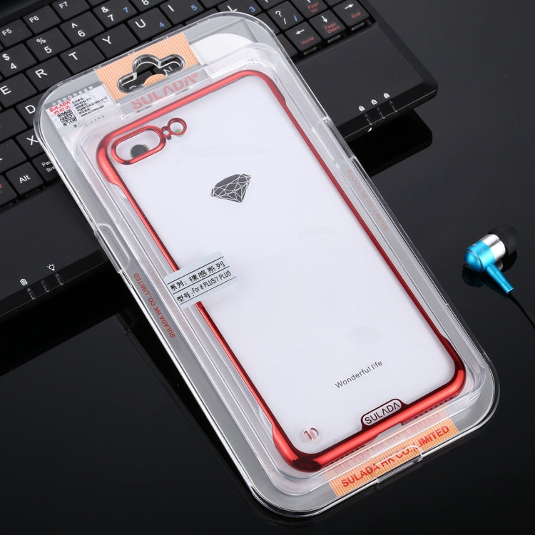 For iPhone 7 Plus / 8 Plus SULADA Borderless Drop-proof Vacuum Plating PC Case