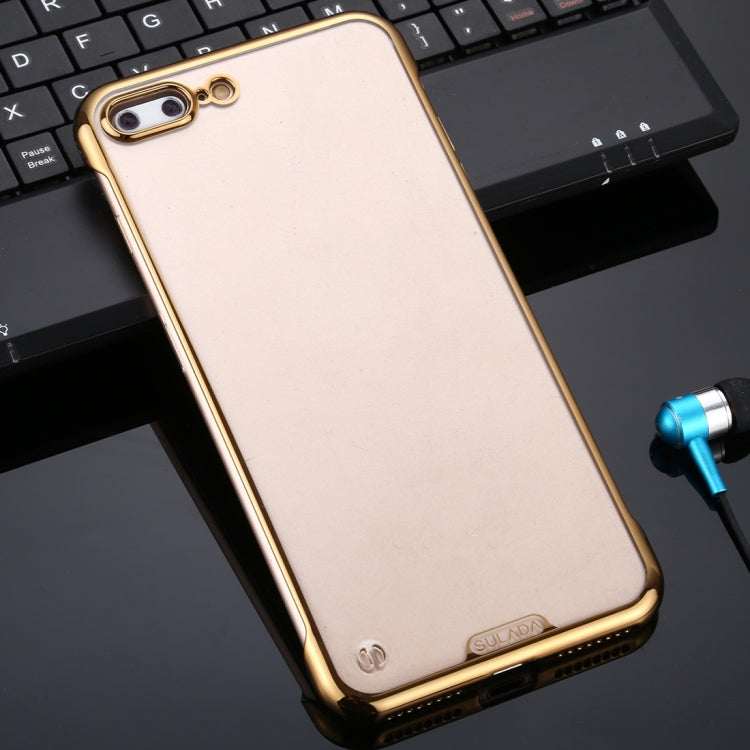 For iPhone 7 Plus / 8 Plus SULADA Borderless Drop-proof Vacuum Plating PC Case