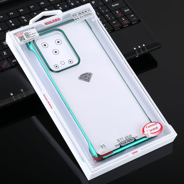 For Galaxy S20 Ultra SULADA Borderless Drop-proof Vacuum Plating PC Case