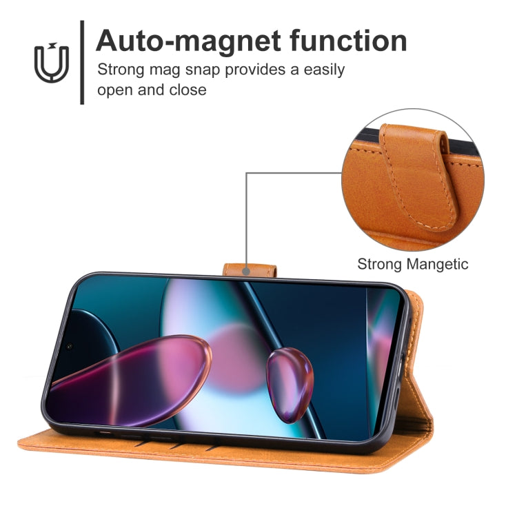 For Motorola Moto Edge+ 2023 Leather Phone Case