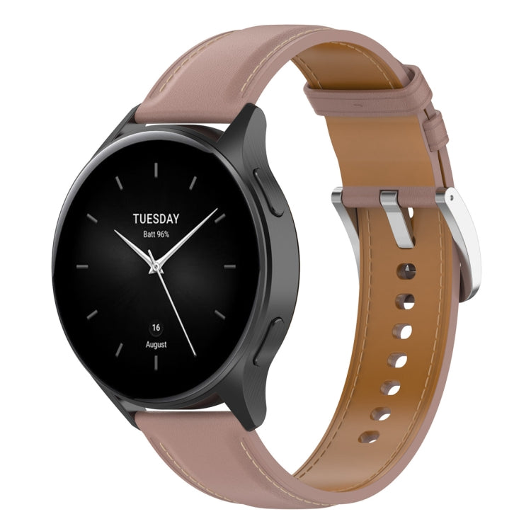 For Huawei Watch Buds/Xiaomi Watch S2 22mm Genuine Leather Watch Band