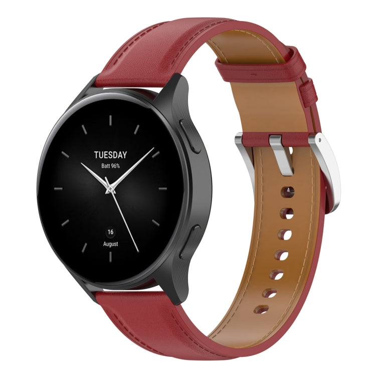 For Huawei Watch Buds/Xiaomi Watch S2 22mm Genuine Leather Watch Band
