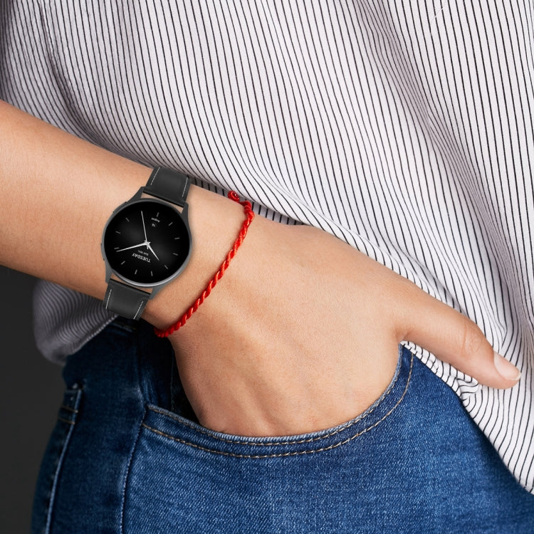 For Huawei Watch Buds/Xiaomi Watch S2 22mm Genuine Leather Watch Band