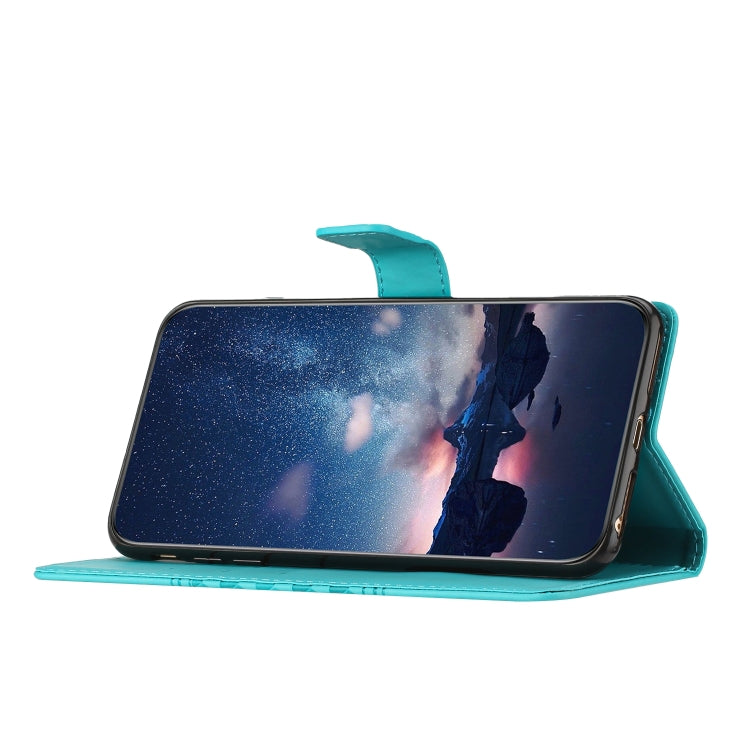 For iPhone 13 mini Diamond Embossed Skin Feel Leather Phone Case with Lanyard