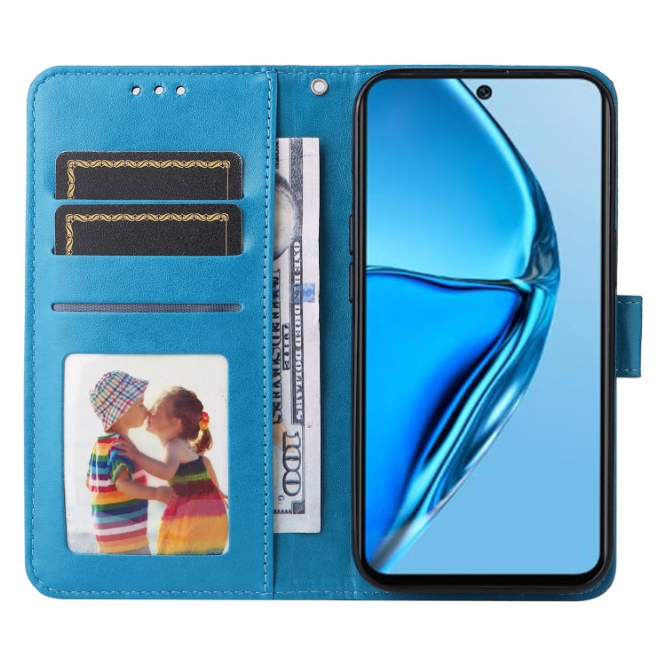 For Infinix Hot 20 4G Embossed Sunflower Leather Phone Case