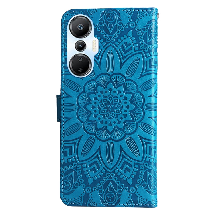 For Infinix Hot 20s Embossed Sunflower Leather Phone Case