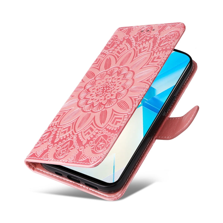 For Infinix Note 12 / G96 Embossed Sunflower Leather Phone Case