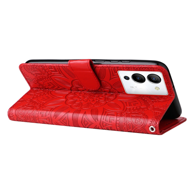 For Infinix Note 12 / G96 Embossed Sunflower Leather Phone Case