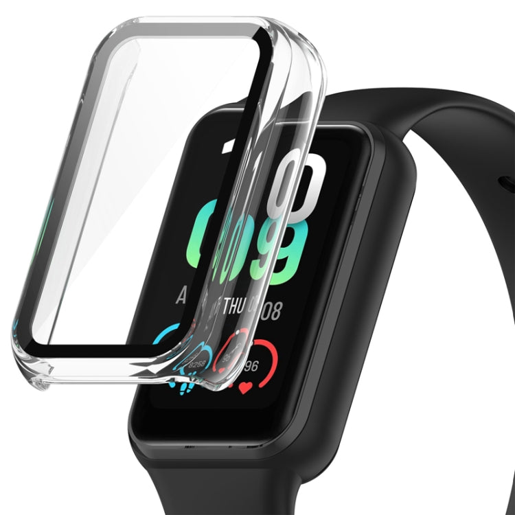 For Amazfit Band 7 PC + Tempered Glass Integrated Protective Watch Case