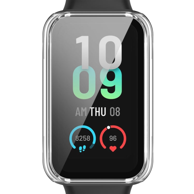 For Amazfit Band 7 PC + Tempered Glass Integrated Protective Watch Case