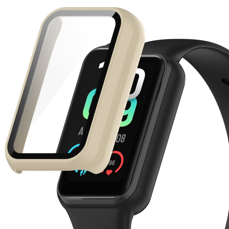 For Amazfit Band 7 PC + Tempered Glass Integrated Protective Watch Case