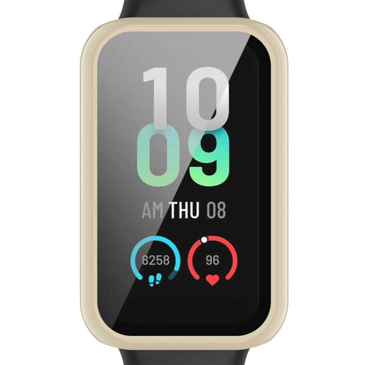 For Amazfit Band 7 PC + Tempered Glass Integrated Protective Watch Case