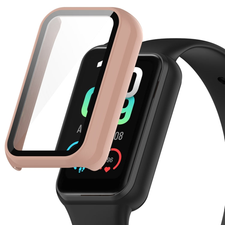 For Amazfit Band 7 PC + Tempered Glass Integrated Protective Watch Case