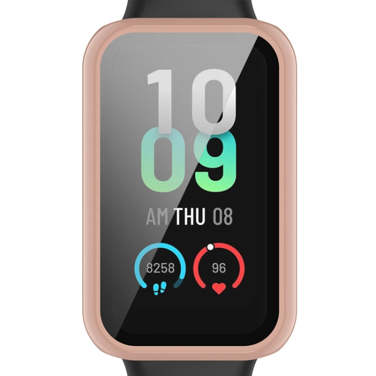 For Amazfit Band 7 PC + Tempered Glass Integrated Protective Watch Case