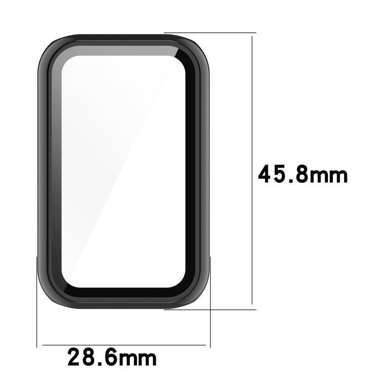 For Amazfit Band 7 PC + Tempered Glass Integrated Protective Watch Case
