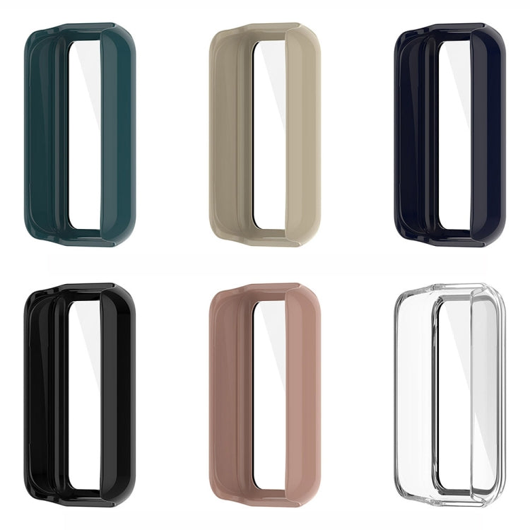 For Amazfit Band 7 PC + Tempered Glass Integrated Protective Watch Case