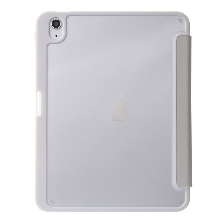 For iPad 10th Gen 10.9 2022 Deformation Transparent Acrylic Leather Tablet Case
