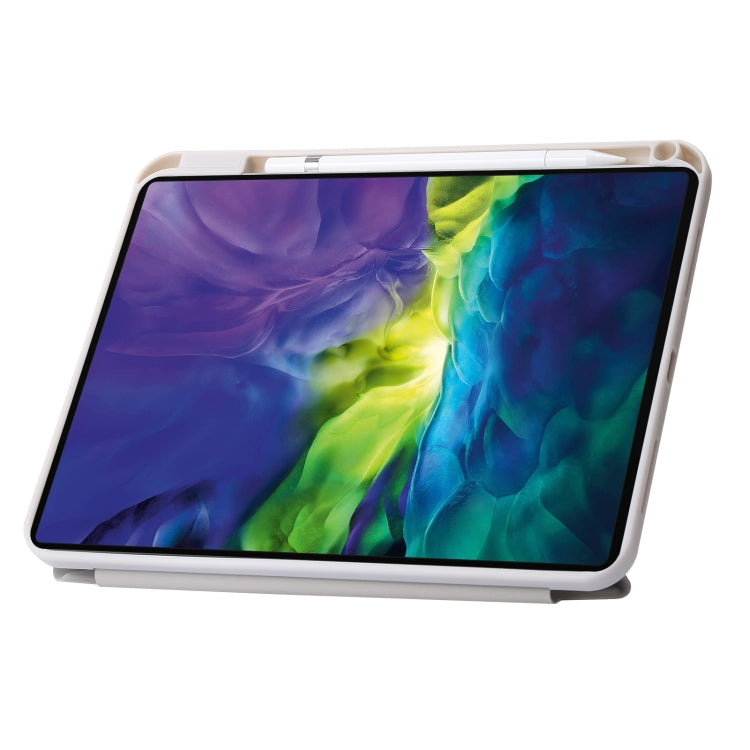 For iPad 10th Gen 10.9 2022 Deformation Transparent Acrylic Leather Tablet Case