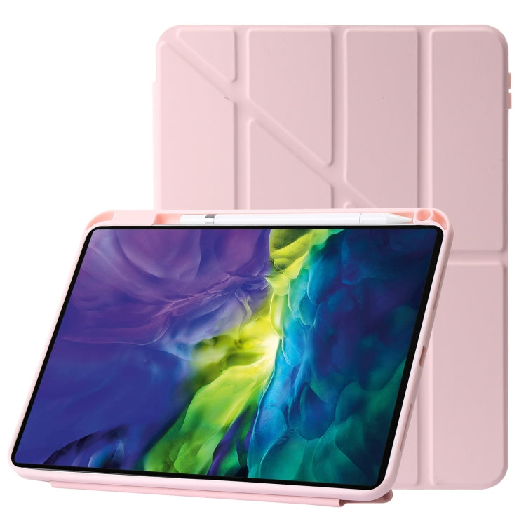 For iPad 10th Gen 10.9 2022 Deformation Transparent Acrylic Leather Tablet Case