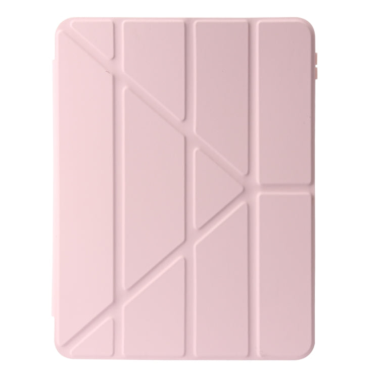 For iPad 10th Gen 10.9 2022 Deformation Transparent Acrylic Leather Tablet Case