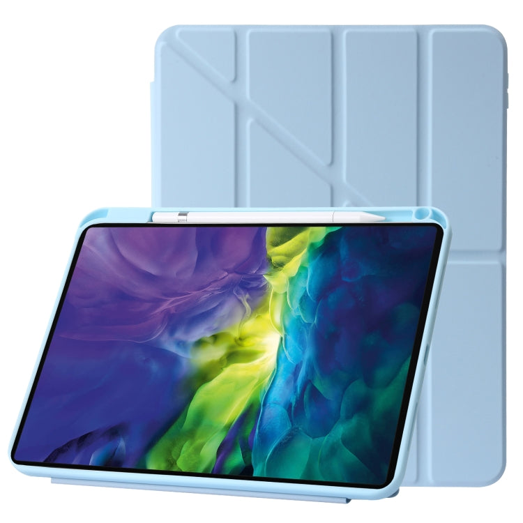 For iPad 10th Gen 10.9 2022 Deformation Transparent Acrylic Leather Tablet Case