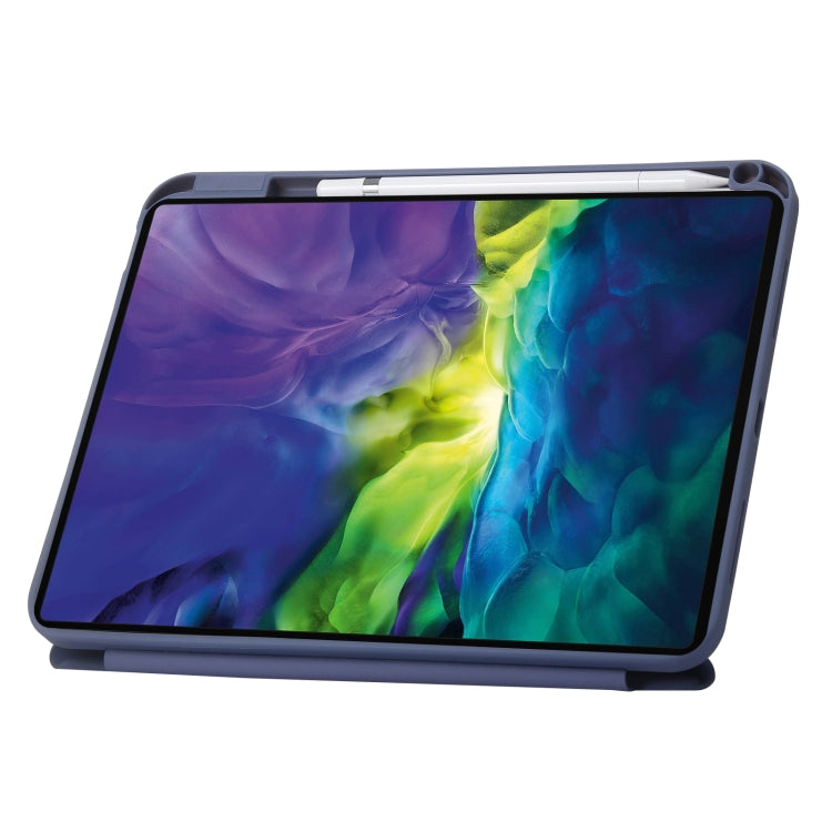 For iPad 10th Gen 10.9 2022 Deformation Transparent Acrylic Leather Tablet Case