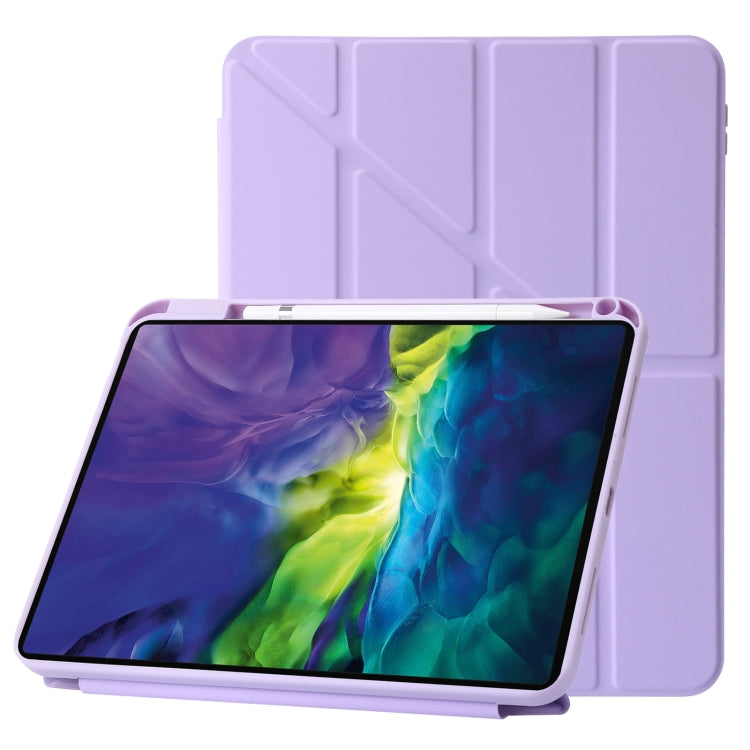 For iPad 10th Gen 10.9 2022 Deformation Transparent Acrylic Leather Tablet Case