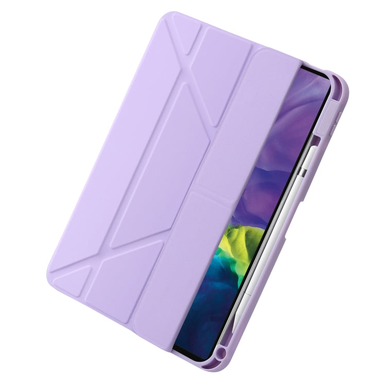 For iPad 10th Gen 10.9 2022 Deformation Transparent Acrylic Leather Tablet Case