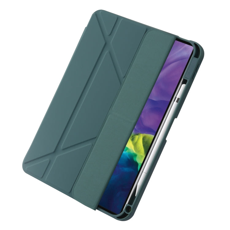 For iPad 10th Gen 10.9 2022 Deformation Transparent Acrylic Leather Tablet Case