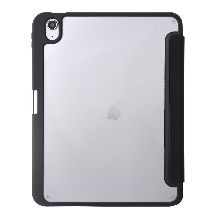 For iPad 10th Gen 10.9 2022 Deformation Transparent Acrylic Leather Tablet Case