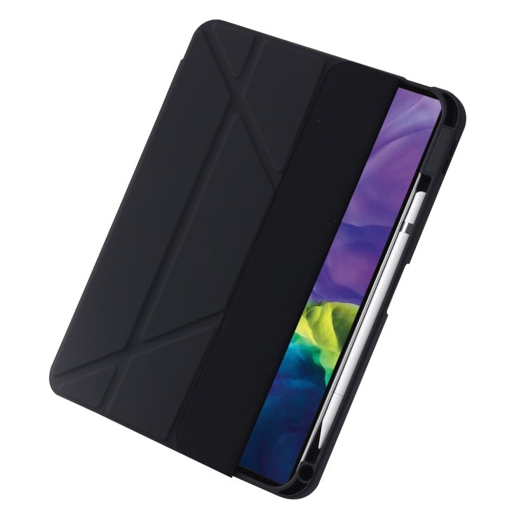 For iPad 10th Gen 10.9 2022 Deformation Transparent Acrylic Leather Tablet Case