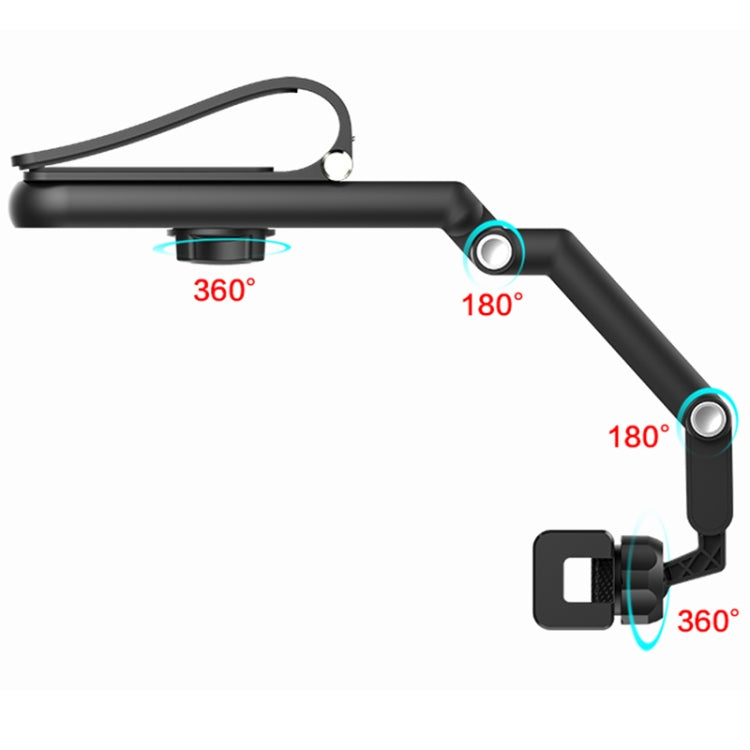 Multifunctional Car Sun Visor Rear Seat Mobile Phone Holder (Grey)