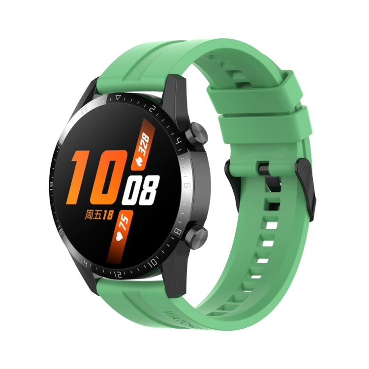 For Huawei Watch Buds 20mm Silicone Black Buckle Watch Band