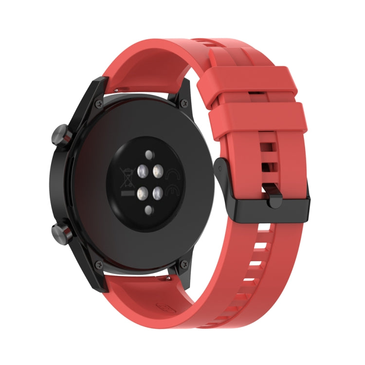 For Huawei Watch Buds 20mm Silicone Black Buckle Watch Band