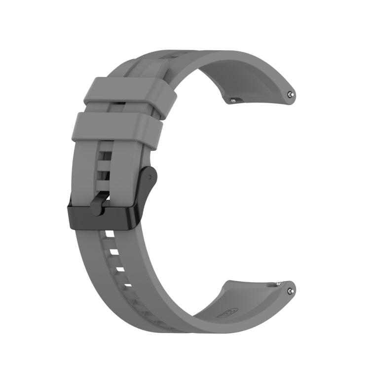 For Huawei Watch Buds 20mm Silicone Black Buckle Watch Band