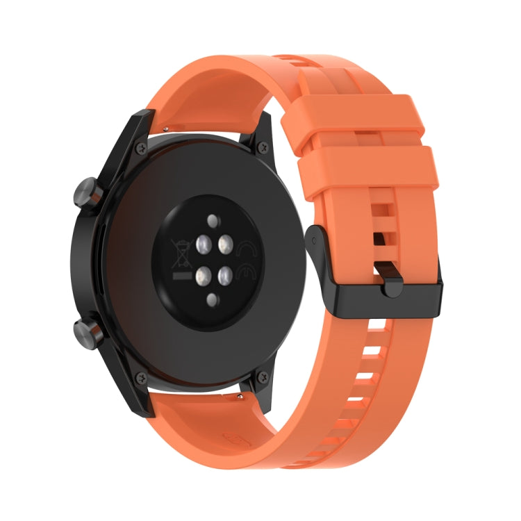 For Huawei Watch Buds 20mm Silicone Black Buckle Watch Band