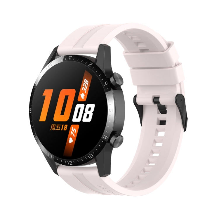 For Huawei Watch Buds 20mm Silicone Black Buckle Watch Band