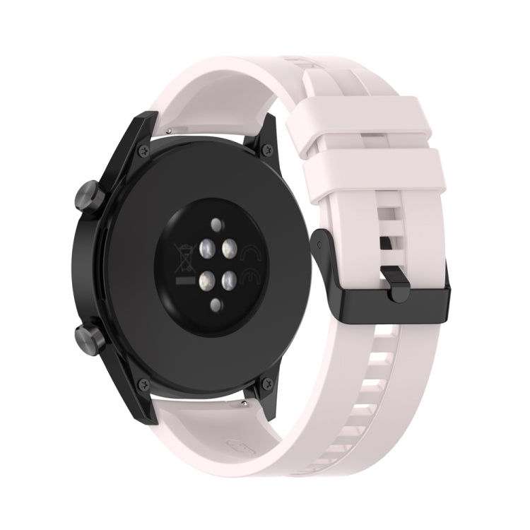 For Huawei Watch Buds 20mm Silicone Black Buckle Watch Band