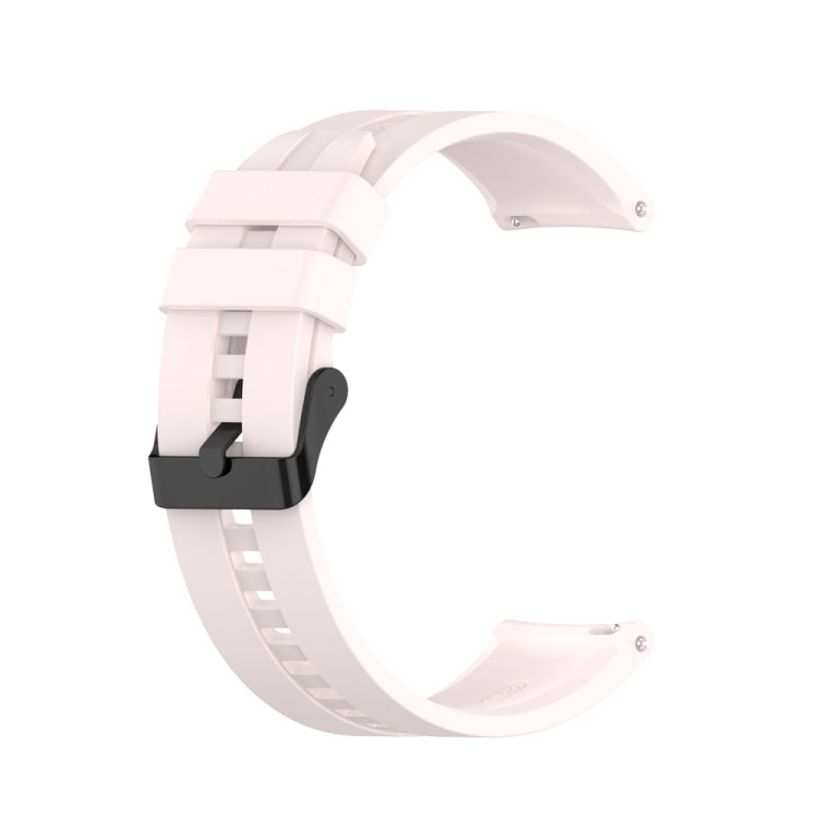 For Huawei Watch Buds 20mm Silicone Black Buckle Watch Band