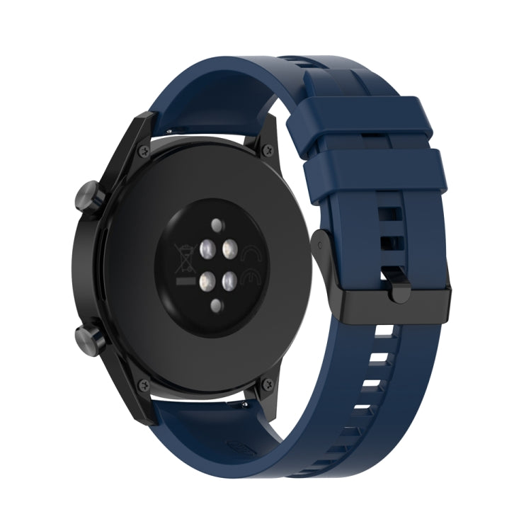 For Huawei Watch Buds 20mm Silicone Black Buckle Watch Band