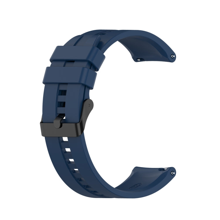 For Huawei Watch Buds 20mm Silicone Black Buckle Watch Band
