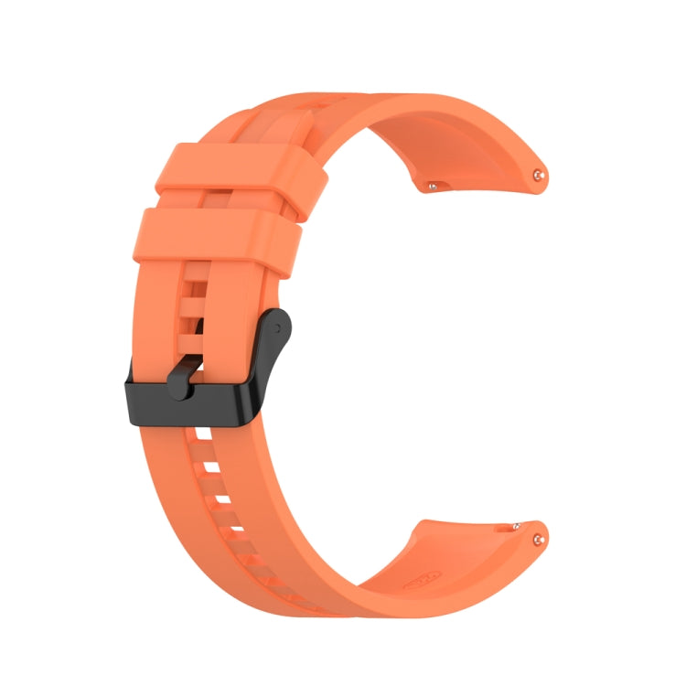 For Huawei Watch 3 Pro New 20mm Silicone Black Buckle Watch Band