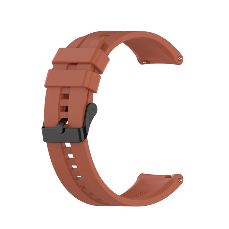 For Huawei Watch Buds 22mm Silicone Black Buckle Watch Band
