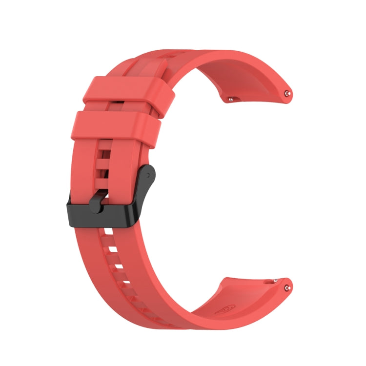 For Huawei Watch 3 Pro New 22mm Silicone Black Buckle Watch Band