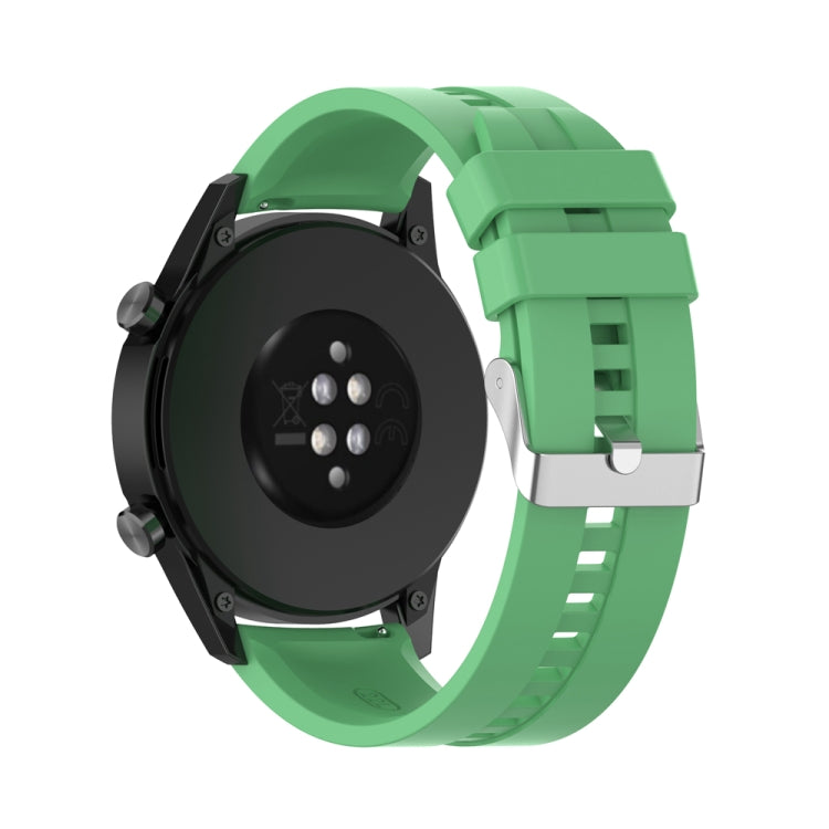 For Huawei Watch Buds / Watch 3 Pro New 22mm Silicone Silver Buckle Watch Band