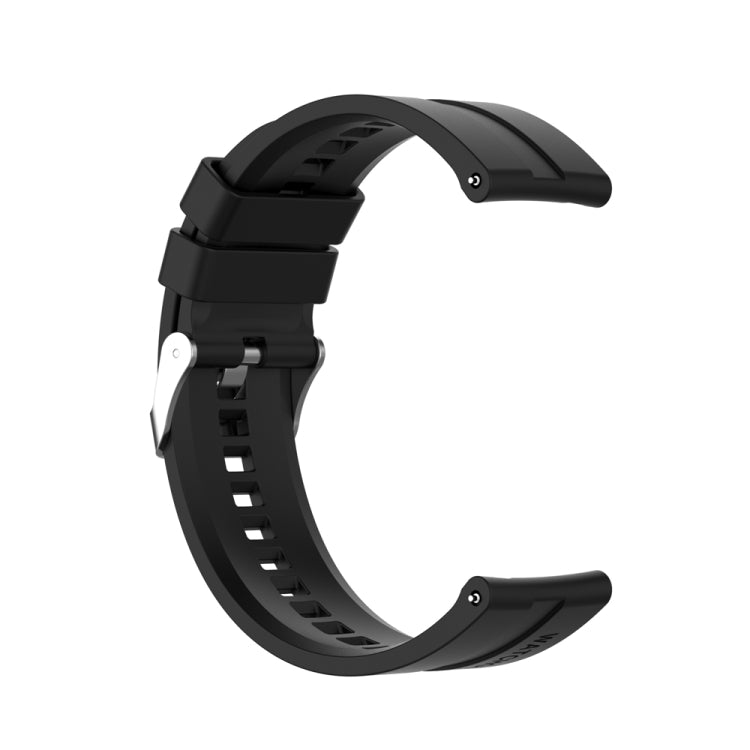 For Huawei Watch Buds / Watch 3 Pro New 22mm Silicone Silver Buckle Watch Band
