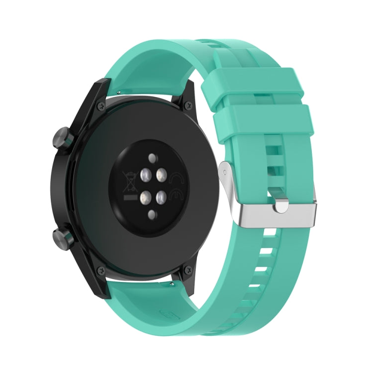 For Huawei Watch Buds / Watch 3 Pro New 22mm Silicone Silver Buckle Watch Band