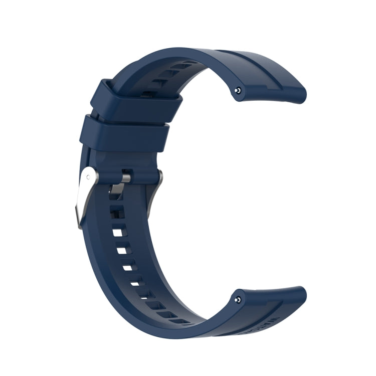 For Huawei Watch Buds / Watch 3 Pro New 22mm Silicone Silver Buckle Watch Band